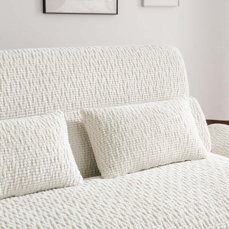Boneless 79.5'' Ergonomic Compressed Corduroy Sofa – Extensible Headrests, Assembly Free, Space-smart For Any Room, White