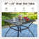 Alyah Square 4 - Person 37" Long Dining Set with Umbrella