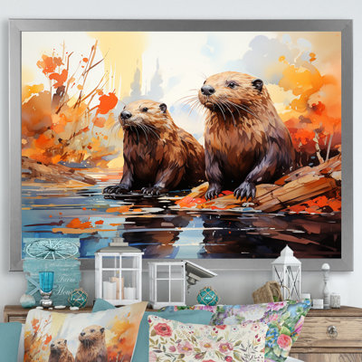 " Portrait Of Beavers Habitat "