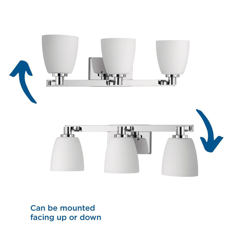 Angelinea 3 - Light Dimmable Vanity Light, Polished Chrome