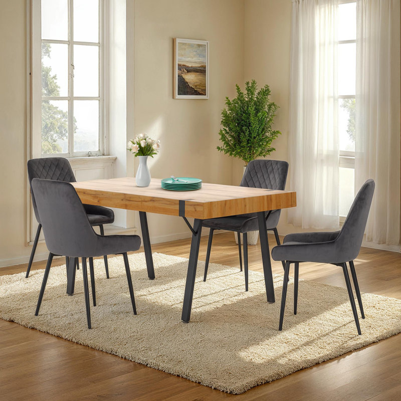 Alcott 4 - Person Dining Set, Grey