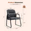 Chaise de conférence 6 pièces en similicuir