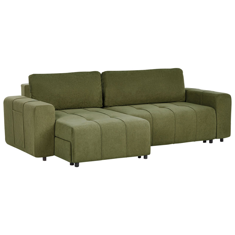 INNVIK 3 Seater Sofa Bed, Left Hand Facing, Green