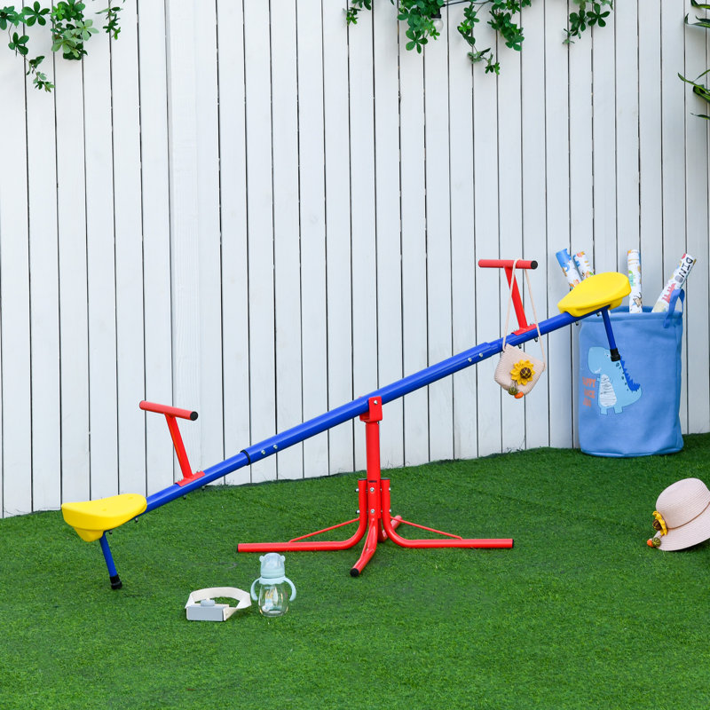Freeport Park Wooten 2 Seat Metal Spinning Teeter Totter