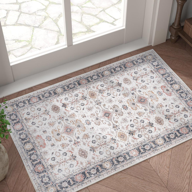 Tapis intérieur lavable Nermine Chenille Mashine, Rectangle 2 pi x 3 pi