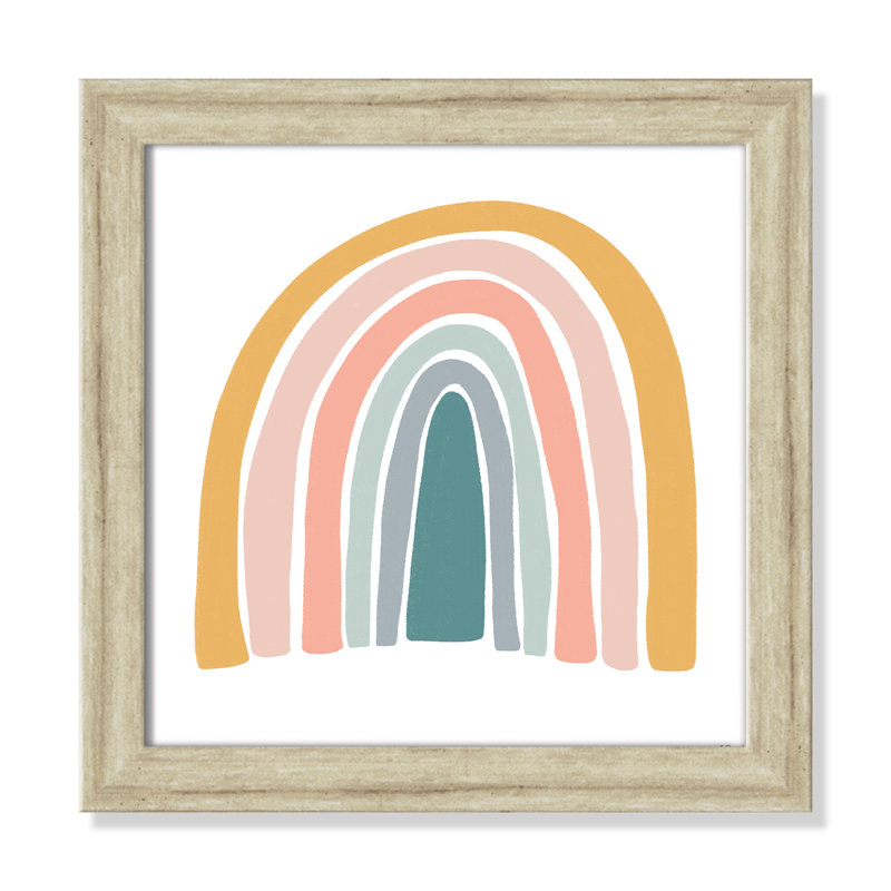 Décoration murale pour enfants, H 14 po x l 14 po x P 0,63 po, Beige Flat Framed