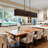 Mid-Century Modern Wood Kitchen Island Pendant
