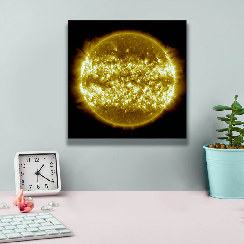  'The Sun, One Year In One Image' by NASA Canvas Wall Art, 12" x 12", 12" H x 12" W
