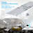 Tessera LED Flat Panel Light, Dimmable Surface Mount Commercial Ceiling Light for Office, White