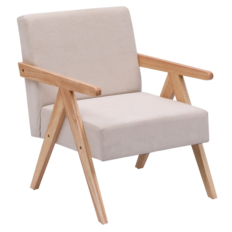 Méridienne Downes, Velours beige 