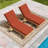 Outdoor 4'' Chaise Lounge Cushions Lounge Chair Cushions 26" W X 80" L-423027327-408104540-408150297
