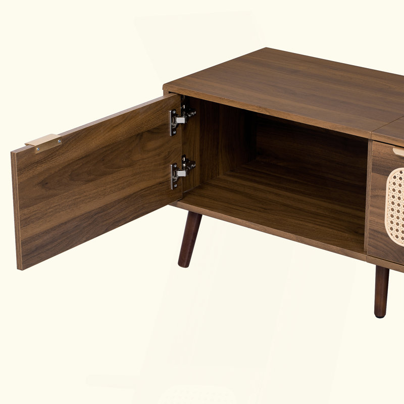 78" TV Stand for 75/80/85 inch TV, Console with Ample Storage for Living Room, Bedroom, Entertainment Center with Open Shelf