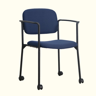 Chaise de salle d'attente empilable avec roues amovibles