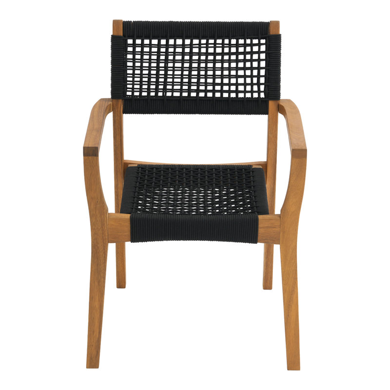 Bennett Stackable Outdoor Dining Chair, Black
