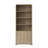 Daniel Modern 78"H Wood Grain Finish Bookcase with Adjustable Open Shelves and Storage Cabinets-1948133006