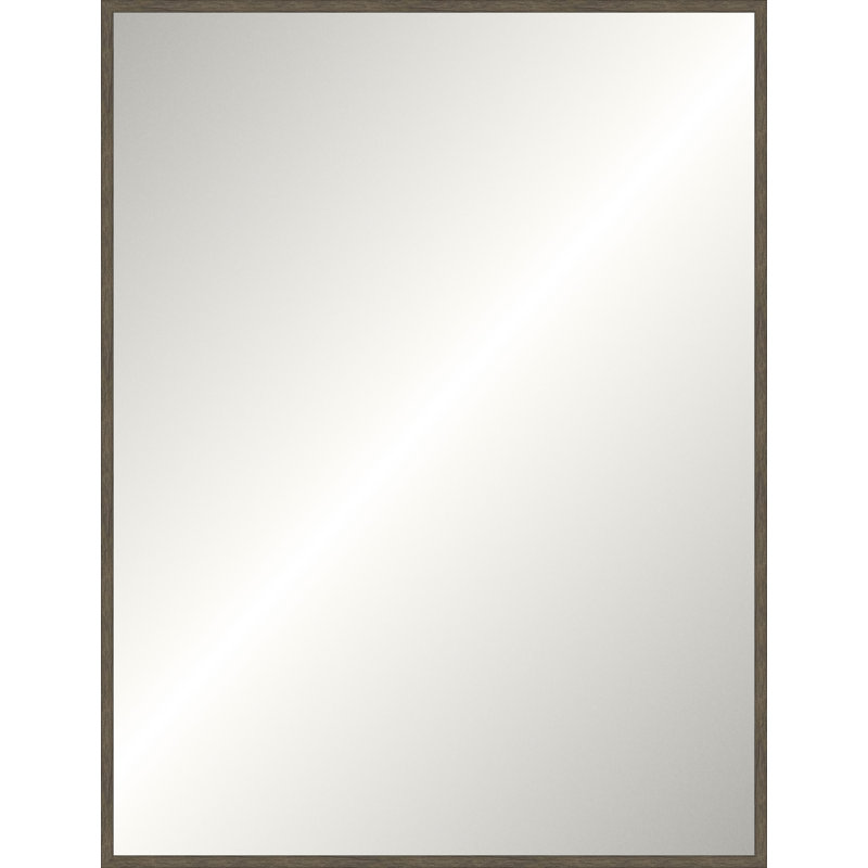 Grey Wood Legacy Mirror, Medium rectangle