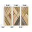 Ensemble de décorations murales géométriques en bois faites à la main