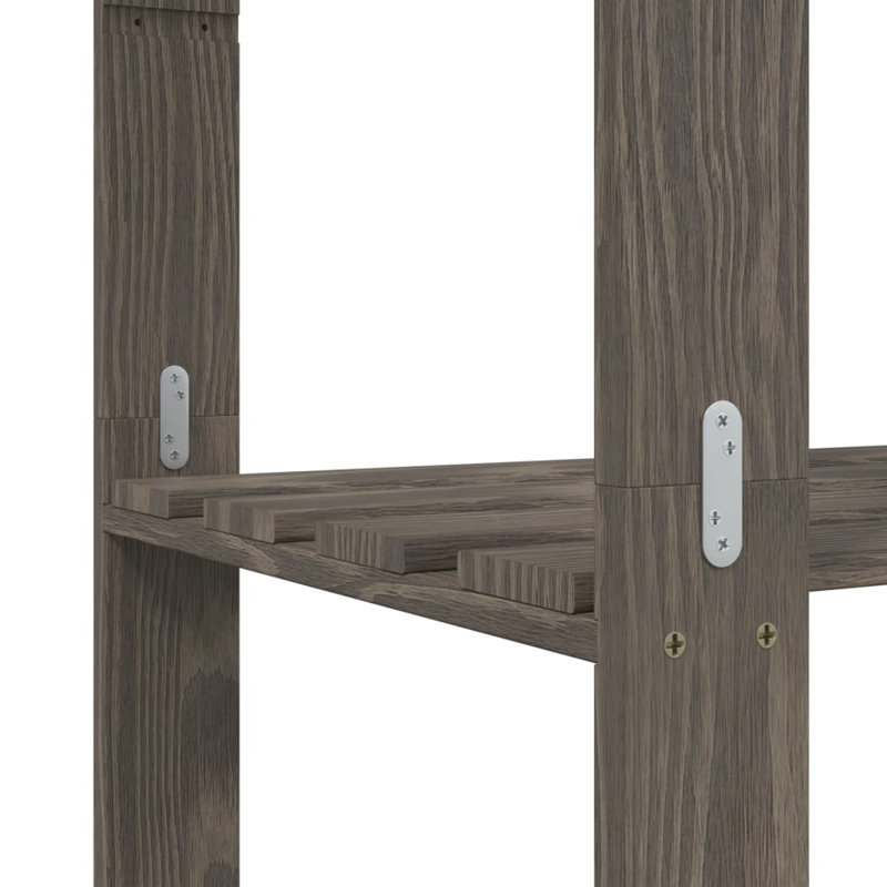 Alorie Steel Shelving Unit, Grey