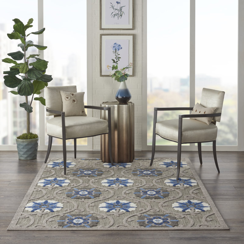 Tapis gris Newton, Rectangle 3 pi 6 po x 5 pi 6 po