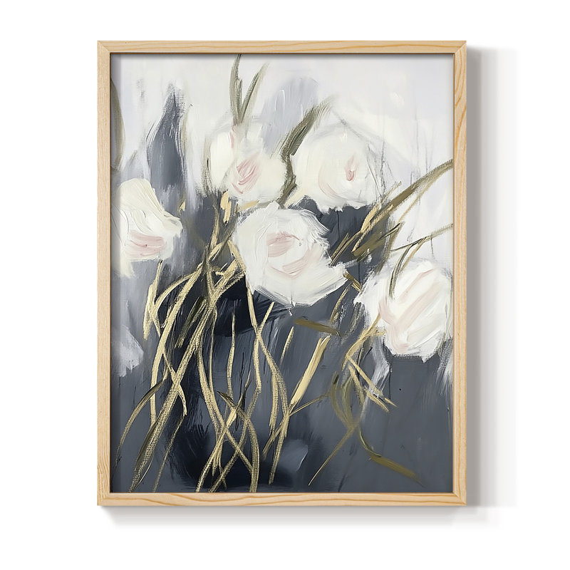 Impression encadrée FLORAL Series DCLxx - Bois massif, H 11 po x l 9 po