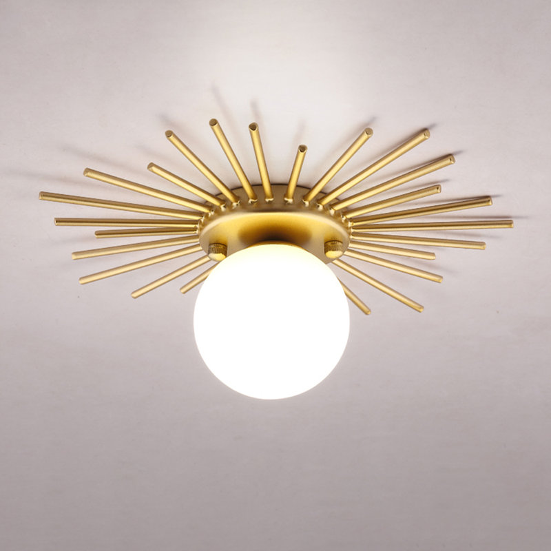 Plafonnier encastré en verre Trint, H 6 po x l 13,77 po x P 13,77 po