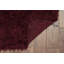 Tapis rouge foncé en laine tissé à la main Alamin-22513188