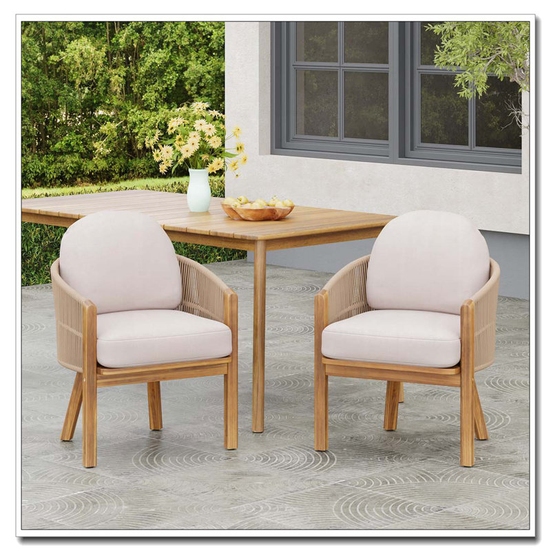 Chaise avec accoudoirs pour l'extérieur