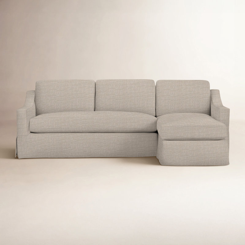 Cranbrook Upholstered L-Shaped Sectional, Right Hand Facing, Apollo Alpaca Boucle