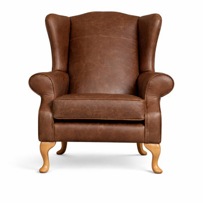 Upholstered Leather Armchair