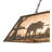 Rustic Lodge 9 - Light Antique Copper Pool Table Lights Pendant