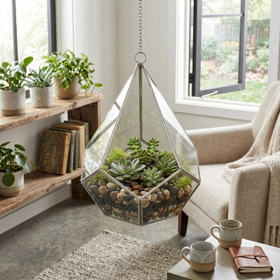 Teardrop Hanging Glass Terrarium