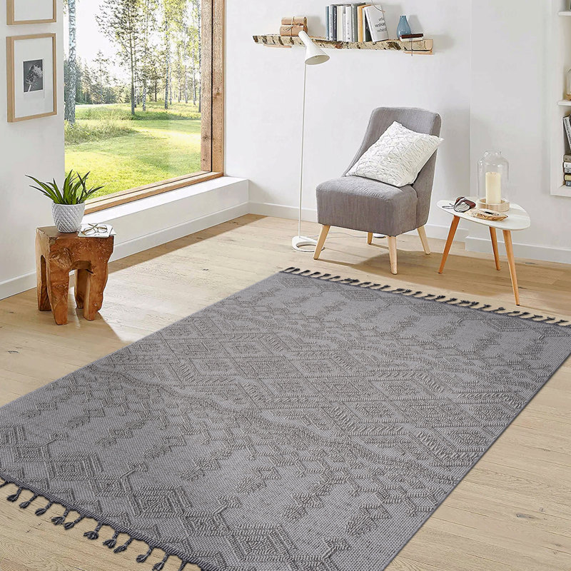 Tapis traditionnel intérieur / extérieur 4 pi x 6 pi, Rectangle 4 pi x 6 pi 2 po