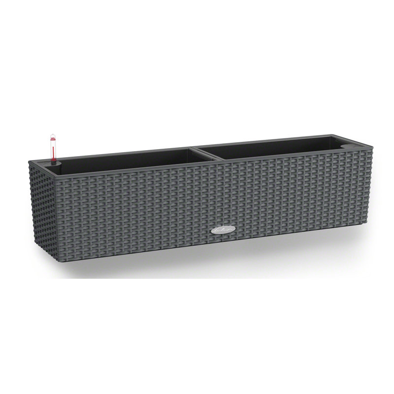 Balconera Window Box Planter, 19 cm H x 79 cm W x 19 cm D, Granite