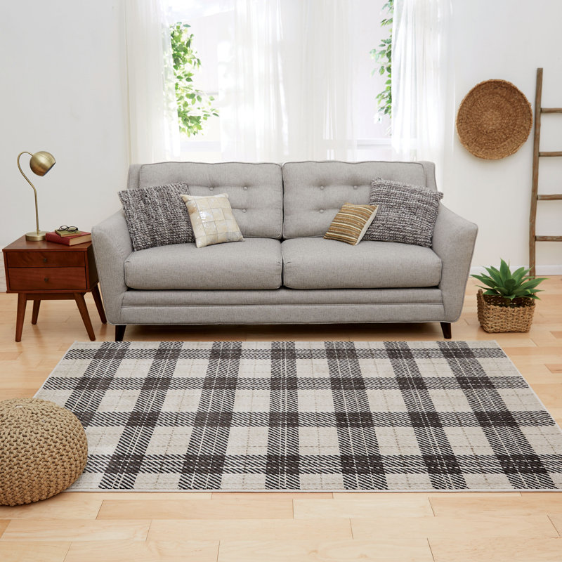 Tapis gris anthracite Yadkinville, Rectangle 5 pi 3 po x 7 pi 6 po