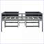 Lit mezzanine simple en pin massif avec tablettes mobiles et amp; Barrière de sécurité pour tableau noir, gris - aucun sommier nécessaire-1207562796