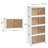Canas Vecelo 4 Pack Stackable Storage Bins Folding Organizer Boxes Collapsible Closet With Door Wheel Lid