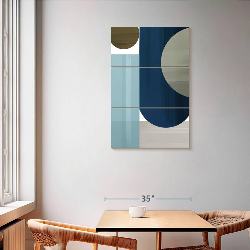 Avery Abstract Blue III, 57" H x 36" W