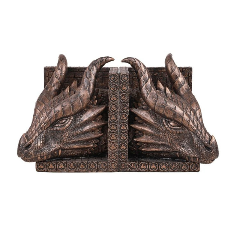 Serre-livres médiévale anti-dérapant Fantasy dragon Head