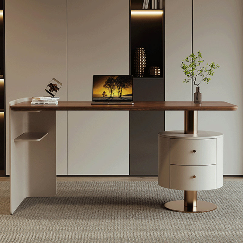 Modern Simple High-End Rectangle Writing Desk, 31.49" H x 70.86" W x 27.55" D