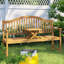 Solid Wood Acacia Outdoor Bench