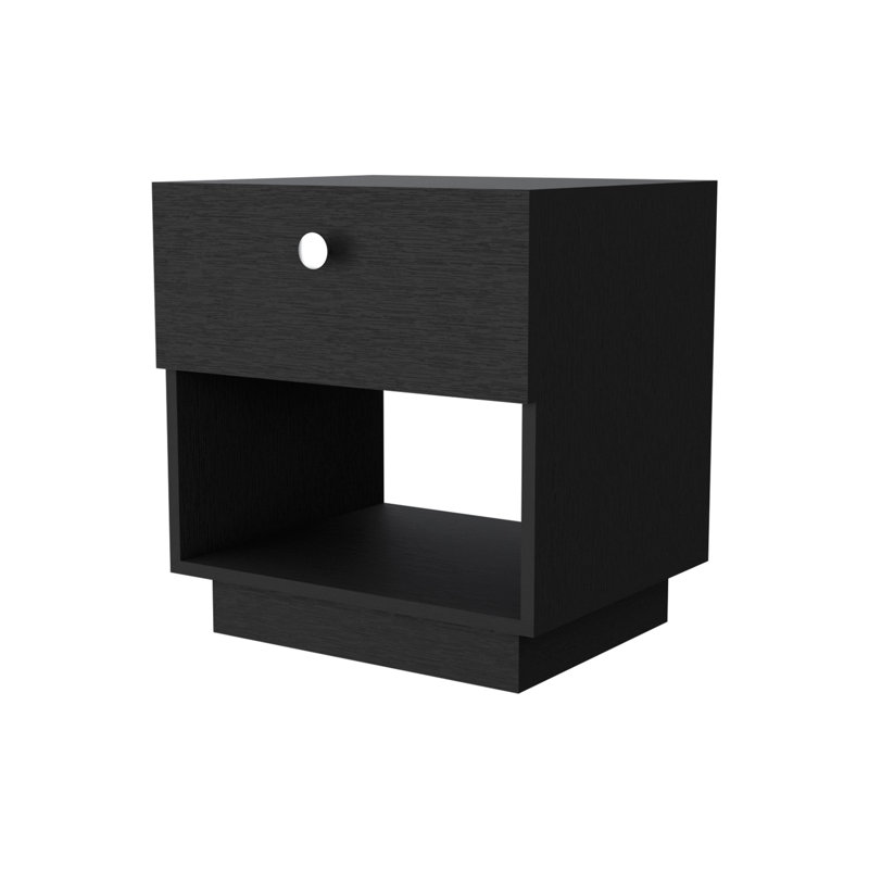 1 Drawer Nightstand, Storage Shelf