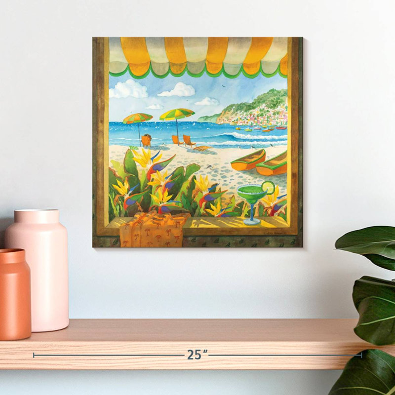 Lilie Window To The Sunny Sea, 10" H x 10" W