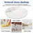 Round Classic Ivory White Sintered Stone Table Top-124527554