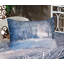 Drap-housse et coussin décoratif Ambesonne Winter bleu noir blanc-106786435