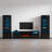 Delaine Entertainment Center for TVs up to 88" with Fireplace Included-1839147381