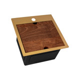 Roma Workstation 15" L x 15" W Drop-in Bar Sink