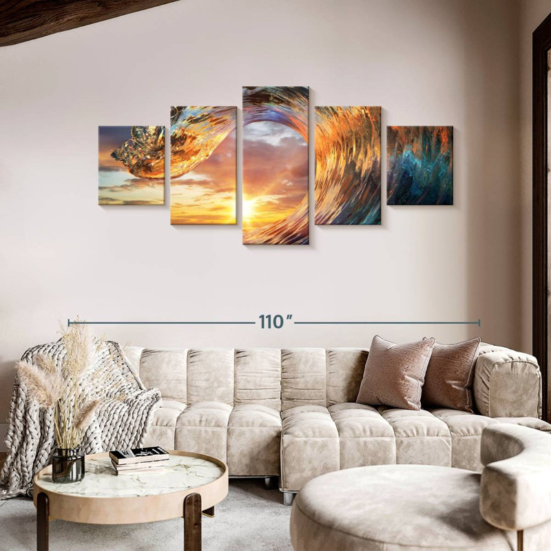 Sunset Wave, 42" H x 92" W