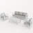 5 - Person Outdoor Seating Group With Cushions-1276198610