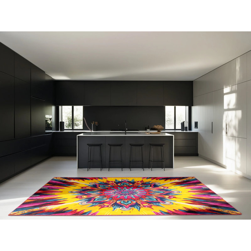 Tapis couleur Cascade, Carré 3 pi