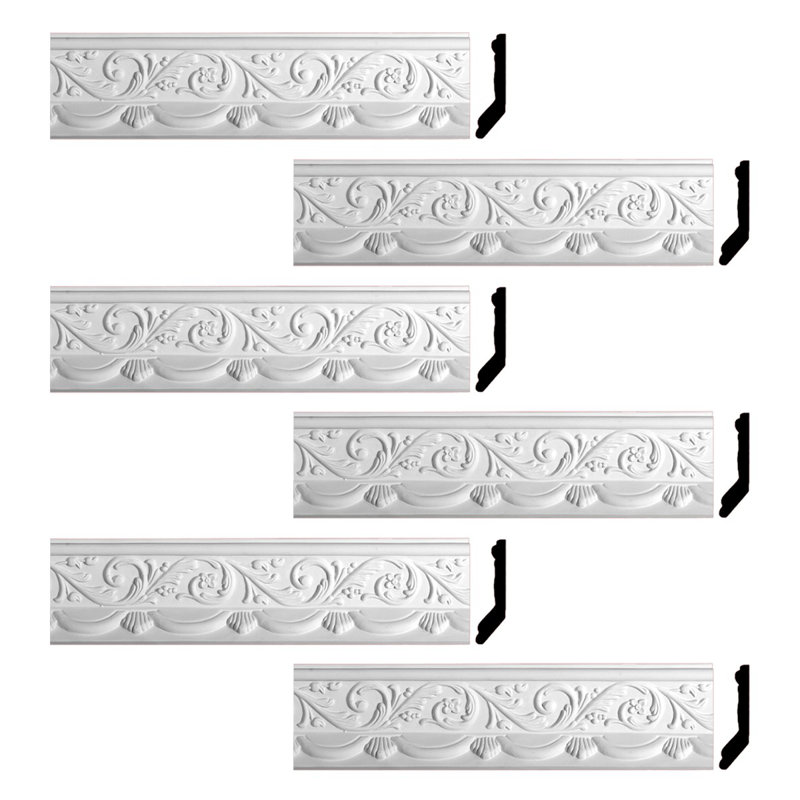 Moulure couronnée H 4 3/4 po x l 1/2 po x P 4 3/4 po